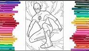 Coloring The Flash | DC Superhero Coloring Pages | Coloring Funs