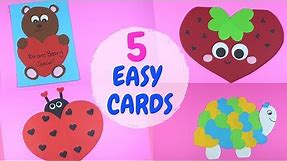 Easy Kids Valentines Day Card Craft | Paper Crafts for Kids