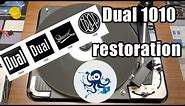 DUAL 1010 turntable restoration #restorewards