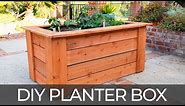 DIY Raised Planter Box (w/ Hidden Wheels) | Free Plans | How to Build