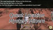FFXIV Shadowbringers Quest Guide: Mystery Miners