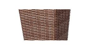 Patio Sense 62501 Alto Wicker All-Weather Planter Set with Liners Tall Plant Decor Box for Outdoors Patio Herb Garden Furnishings - Mocha - Pack of 2