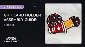 Cheerleader Gift Card Holder | DIY Cheer Card