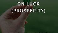 54 Inspiring Quotes on Luck (PROSPERITY)