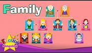 Kids vocabulary - Family - family members & tree - Learn English educational video for kids
