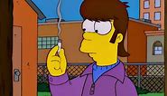 The Simpsons - Young Homer Smoking Weed