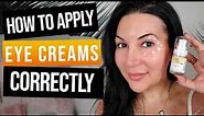 How To Apply EYE Cream correctly STOP causing wrinkles | Skincare by Fenya | Guidance to Glow