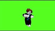 roblox bacon hair does the default dance green screen