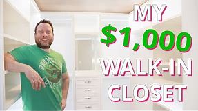 DIY DREAM Closet for just $1000 | Wardrobe Design | Woodworking Project On A Budget