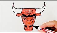How to Draw the Chicago Bulls Logo