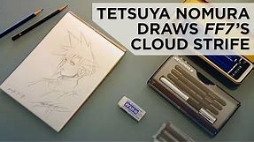 Tetsuya Nomura Draws Cloud Strife from Final Fantasy VII