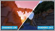 Minecraft Shaders ON VS OFF