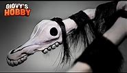 Creepy Long Horse made with REAL HAIR! ➤ Trevor Henderson Creatures ★ Polymer Clay Tutorial