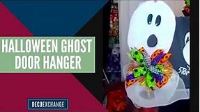 Diy Halloween Wreath: How to make a Ghost Door Hanger