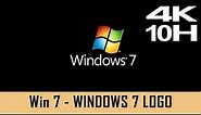 Windows 7 Screensaver - Windows 7 Logo - 10 Hours NO LOOP (4K)