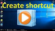 Windows 10 - Create shortcut for windows media player on desktop