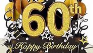HOMANGA Happy 60th Birthday Pop Up Card, 60th Birthday Card with Note and Envelope, 60th Birthday Gifts for Husband, Wife, Men, Women, 60 Years 3D Pop Up Birthday Greeting Card 6" x 8"