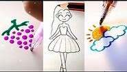 EASY DRAWING TRICKS FOR PERFECT DRAWINGS. AWESOME DRAWING TUTORIAL