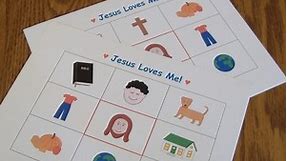 Jesus Loves Me Bingo (Free Printable Game) - Ministry-To-Children