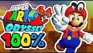 Super Mario Odyssey 64 - 100% Longplay Full Game Walkthrough No Commentary Gameplay Playthrough