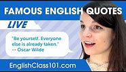 Most Famous English Quotes (Must Know!) | Advanced English Phrases