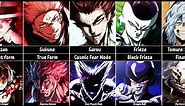 First and Final Forms of Anime Characters