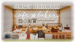 🥐 aesthetic cafe & bakery addons [mcpe] 🍰 | softiequeen #mcpe