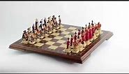 American Revolutionary War Chess Set Hand Painted