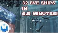 THIRTY-TWO Eve Online Ships Identified & Summarized in 6.5 Minutes!