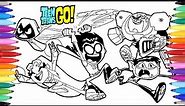 Teen Titans Go Coloring Pages | How to Draw Teen Titans | Teen Titans Coloring Videos for Kids
