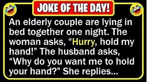 🤣 BEST JOKE OF THE DAY! - An elderly couple are lying in bed together one... | Funny Daily Jokes