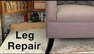 Sofa Leg or Chair Leg Repair | Furniture Restoration & #Upholstery How to