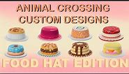The Best Food Hats Design Codes for Animal Crossing: New Horizons (ACNH Patterns)