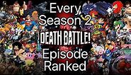Every Season 2 DEATH BATTLE Episode Ranked