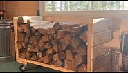 Portable firewood rack | Indoor firewood storage DIY