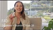 How to Use Squalane + Vitamin C Rose Oil | Skincare | Face Oil