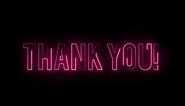 Download Thank you Neon Sign Effect for free