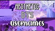 Aesthetic BTS usernames