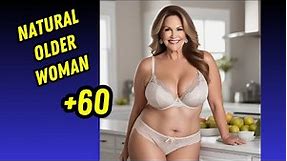 Natural Older Woman Over 50 | Attractively Dressed Classy | Attractive Older Women 2024
