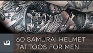 60 Samurai Helmet Tattoos For Men - Kabuto Ink