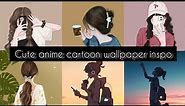 Cute anime cartoon wallpaper inspo||wallpaper inspo for girls🌸💗#wallpaper#cutewallpaper