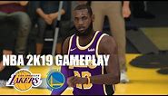 NBA 2K19 Xbox One X Gameplay: Lakers vs. Warriors