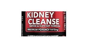 Kidney Cleanse Detox Support Supplement - Natural Cranberry, Juniper Berries, Buchu & Uva Ursi Extract to Support Kidneys, Bladder & Urinary Tract Health Supplements - Herbal Renal Blend Formula Pills