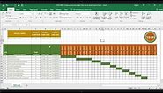 TECH-005 - Create a quick and simple Time Line (Gantt Chart) in Excel