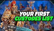 Custodes Beginner List - Warhammer 40K 10th Edition