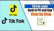 TikTok Login In PC - TikTok App Login | How To Login To Tik Tok Musically