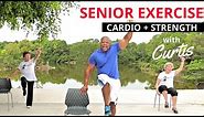 Senior fitness: STRENGTH TRAINING + CARDIO+ CORE exercises for seniors + Balance workout for seniors