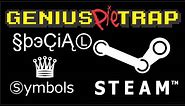 Special Character Text Symbols in Steam