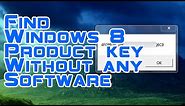 How to find windows 8 product key on computer