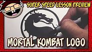 Lesson Preview: How to Draw the MORTAL KOMBAT DRAGON Symbol / Logo